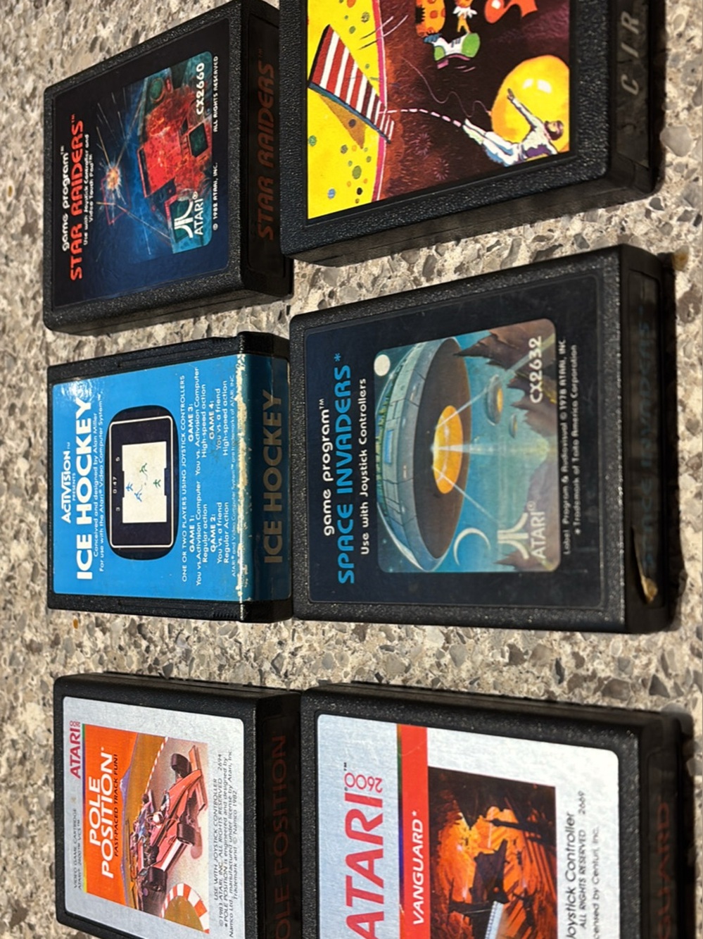 Lot of 6 Atari 2600 games: Space Invaders, Pole Position, Circus, etc